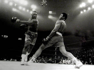 Ali Boxing Missed Shot Wallpaper