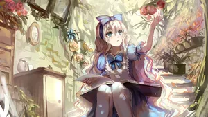 Alice Wonderland Aesthetic Downstairs Wallpaper