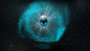 Alienware Logo Cosmic Backdrop Wallpaper