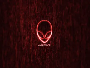 Alienware Red Glow Logo Wallpaper Wallpaper
