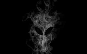 Alienware Smoke Logo Representation Wallpaper