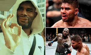 Alistair Overeem Three-photo Collage Wallpaper