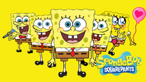 All Your Favorite Spongebob Characters, Ready To Bring You A Smile. Wallpaper