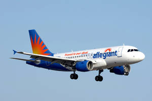 Allegiant Air Blue And White Wallpaper