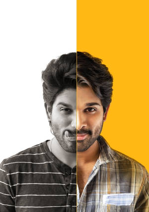 Allu Arjun Hd Two Expressions Wallpaper