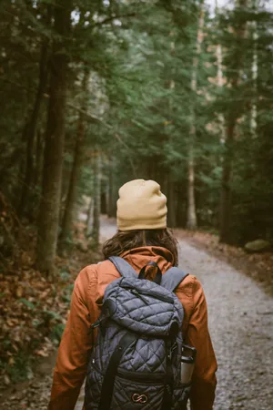 Alone Mujer Soltera In The Forest Wallpaper