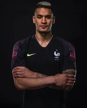 Alphonse Areola Black Shirt Black Background Wallpaper