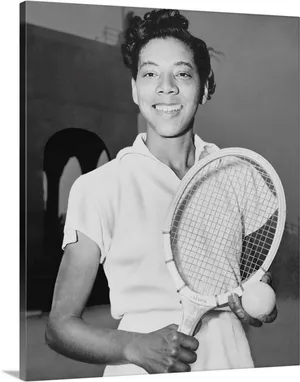 Althea Gibson Women's Single Tennis Wallpaper