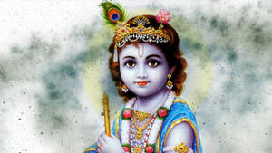 Amazing Baby Krishna 4k Wallpaper