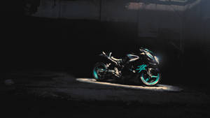 Amazing Black Big Bike Wallpaper