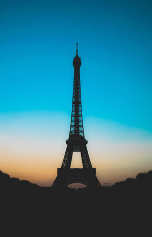 Amazing Eiffel Tower Silhouette Wallpaper