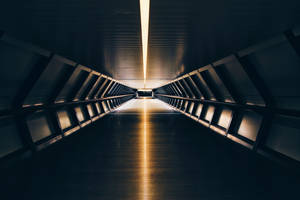 Amazing Futuristic Underground Tunnel Wallpaper