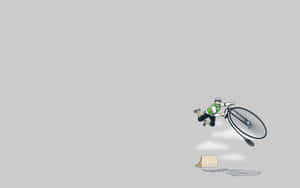 Amazing Unicycle Funny Simple Desktop Wallpaper