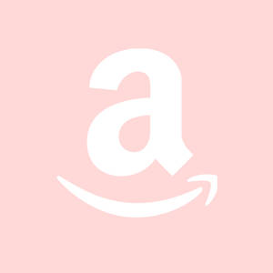 Amazon Logo Pastel Pink Wallpaper