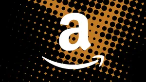 Amazon Uk Logo In Dot Graphic Wallpaper