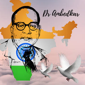 Ambedkar Figurative Art Wallpaper