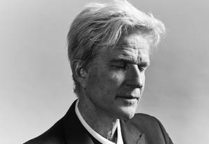 American Actor Matthew Modine Greyscale Portrait Wallpaper