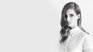 American Actress Jane Fonda Greyscale Photograph Wallpaper