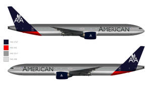 American Airlines Modernized Design Wallpaper