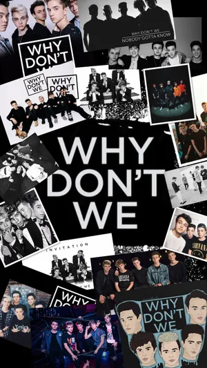 American Boy Band Why Don't We Collage Wallpaper