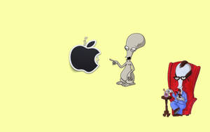 American Dad Apple Logo Wallpaper