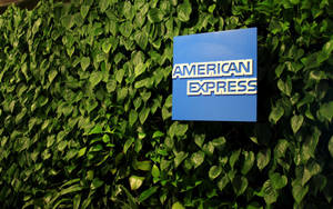 American Express Icon With Leaves Wallpaper