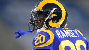 American Football Cornerback Jalen Ramsey Rams Wallpaper