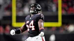 American Football Linebacker Atlanta Falcons Foyesade Oluokun Wallpaper