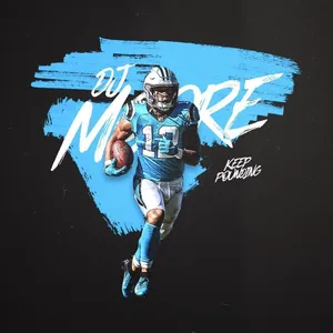 American Football Player Dj Moore Graphic Art Wallpaper