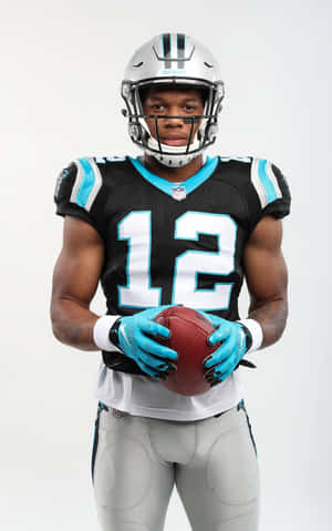American Football Player Dj Moore Number 12 Wallpaper