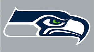American Football Seahawks Logo On Gray Wallpaper