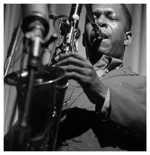 American Jazz Saxophonist Legend, John Coltrane With His Famous