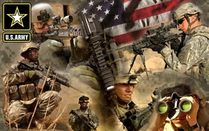 American Military Strength & Resolve Wallpaper
