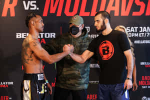 American Mma Fighter Benson Henderson And Islam Mamedov Wallpaper