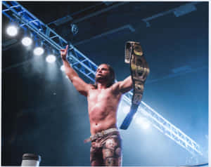American Professional Wrestler Matt Jackson Roh Championship Belt Wallpaper