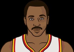 American Star Athlete Moses Malone Animation Wallpaper