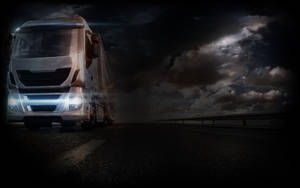 American Truck Simulator Gloomy Road Wallpaper