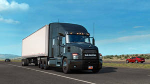 American Truck Simulator Mack Anthem Truck Wallpaper