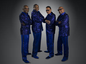 American Vocal Quartet Four Tops Promotional Concert Photograph Wallpaper