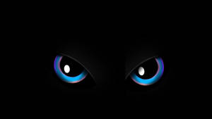 Amoled Cartoon Eyes 4k Wallpaper