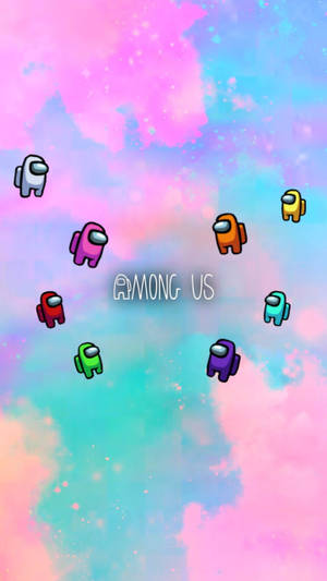 Among Us Aesthetic Pastel Art Wallpaper