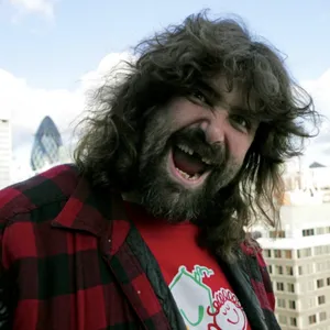 Amusing Former American Wrestler Mick Foley Portrait Wallpaper