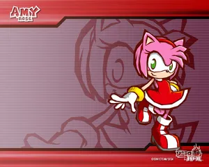 Amy Rose Sonic Battle Hero Wallpaper