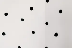 An Abstract Pattern Of Black And White Dots Wallpaper