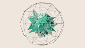 An Abstract Pattern Of Digital Triangles Against A Blue Backdrop Wallpaper