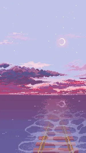 An Aesthetic Ghibli Scene Of Peace Wallpaper