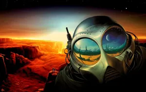 An Alien Space Suit For Interdimensional Exploration Wallpaper