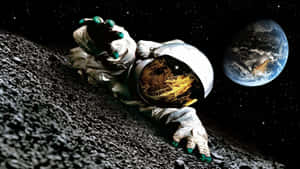 An Astronaut Exploring The Wonders Of Space. Wallpaper