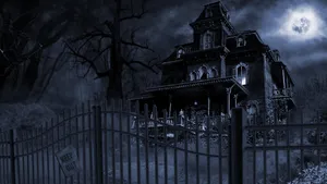 An Eerie Night At The Haunted House Wallpaper