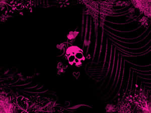 An Eerie Purple Gothic Scene Wallpaper